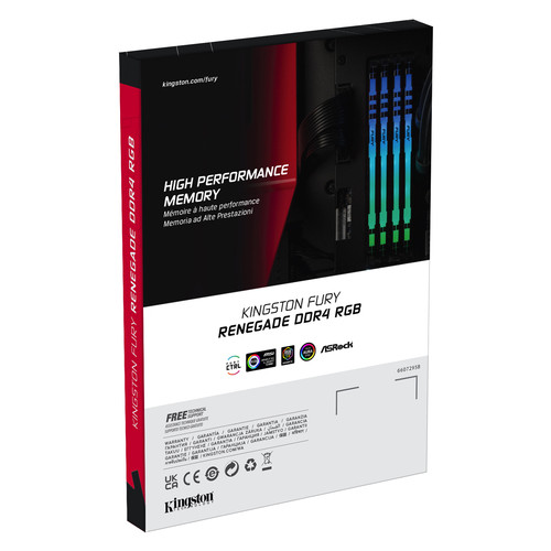 Модуль пам'яті DDR4 2x8GB/3600 Kingston Fury Renegade RGB (KF436C16RBAK2/16) фото №11