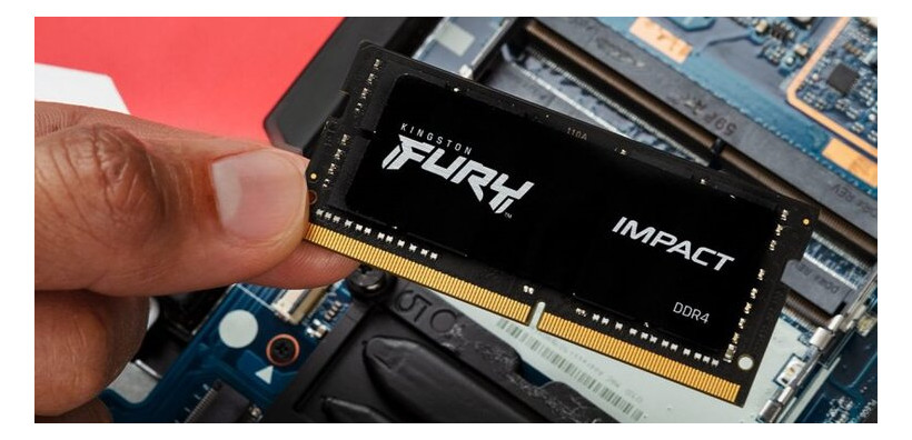 Пристрій для ноутбука Kingston DDR4 3200 16GB SO-DIMM FURY Impact (KF432S20IB/16) фото №5