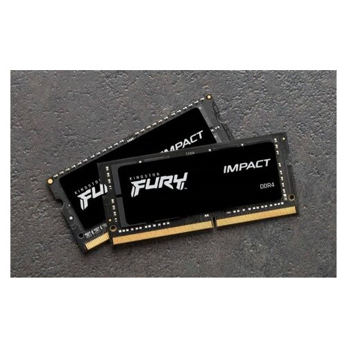 Пристрій для ноутбука Kingston DDR4 3200 16GB SO-DIMM FURY Impact (KF432S20IB/16) фото №4