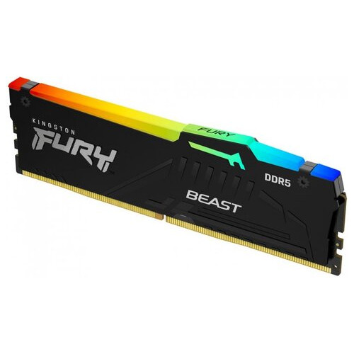 Пам'ять для ПК Kingston DDR5 6000 16GB FURY Beast Black RGB (KF560C40BBA-16) фото №2