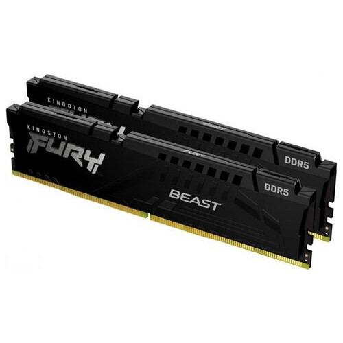 Модуль пам'яті Kingston DDR5 2x8GB/4800 Fury Beast Black (KF548C38BBK2-16) фото №2