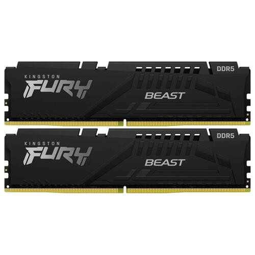 Модуль пам'яті DDR5 2х16GB/5200 Kingston Fury Beast Black (KF552C36BBEK2-32) фото №1