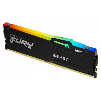 Пам'ять ПК Kingston DDR5 16GB 6000 Beast Black RGB (KF560C36BBEA-16) фото №2