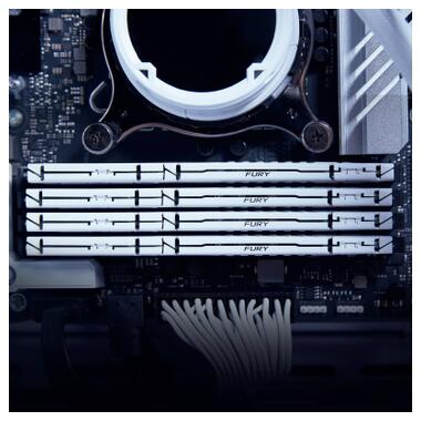 Модуль пам'яті для комп'ютера DDR5 32GB (2x16GB) 5200 MHz Beast EXPO White Kingston Fury (ex.HyperX) (KF560C36BWEK2-32) фото №6
