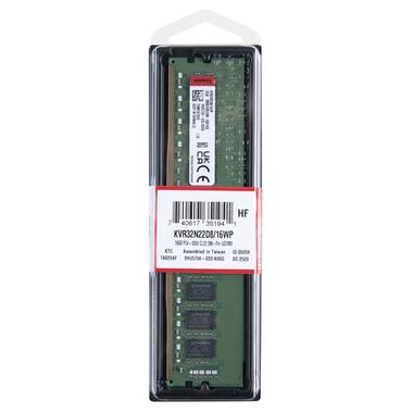Модуль памяти для компьютера DDR4 16GB 3200 MHz Kingston (KVR32N22D8/16WP) фото №2