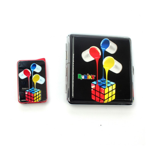 Комплект Champ запальничка портсигар Rubiks 3 відра фото №1