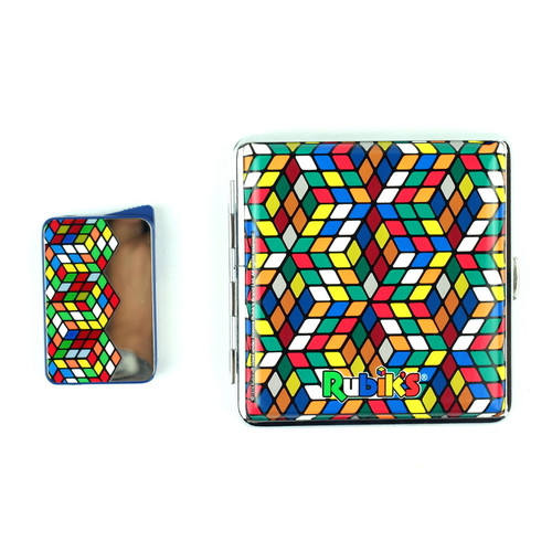 Комплект запальничка портсигар Champ Rubiks фото №1
