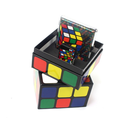 Комплект запальничка портсигар Champ Rubiks один кубик фото №2