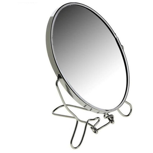 Двостороннє косметичне дзеркало для макіяжу на підставці Two-Side Mirror 19 см (418-8) фото №2