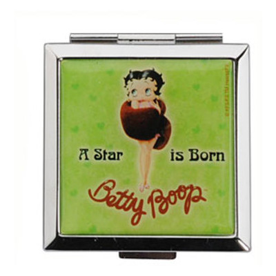 Дзеркало кишенькове Betty Boop, зелене фото №1