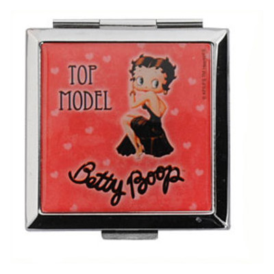 Дзеркало кишенькове Betty Boop, червоне фото №1