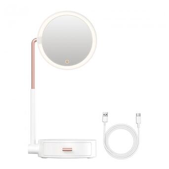 Дзеркало для макіяжу з підсвічуванням Baseus Smart Beauty Series Lighted Makeup Mirror with Storage Box (DGZM-02) фото №1