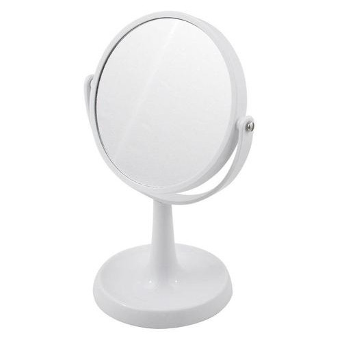 Дзеркало косметичне для ванної кругле Trento біле (33497) фото №1