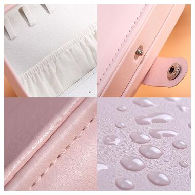 Скринька Casegrace SP-01161 для прикрас та ювелірних виробів портативна 16*11*5 см Pink фото №4