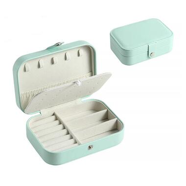 Скринька Casegrace SP-01161 для прикрас та ювелірних виробів портативна 16*11*5 см Turquoise фото №3