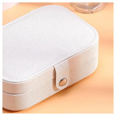 Скринька Casegrace SP-01161 для прикрас та ювелірних виробів портативна 16*11*5 см White фото №3