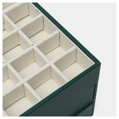 Скринька Casegrace SP-01223 для прикрас та ювелірних виробів трирівнева 26,5*18*13,5 см Green фото №4