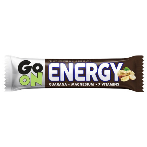 Батончик GoOn Nutrition Energy Bar 50 г арахісової карамелі та молочного шоколаду фото №1