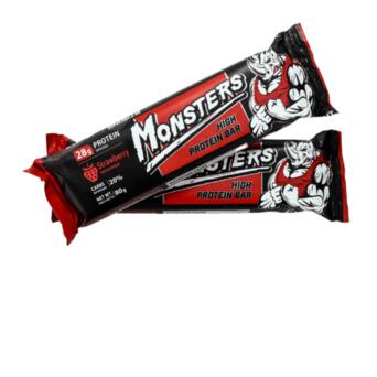 Батончик Monsters Strong Max - 80g Strawberry 100-57-8124361-20 фото №1