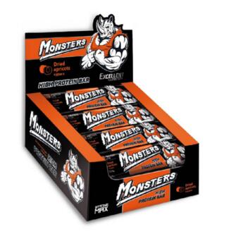 Батончик Monsters Strong Max - 80g x 20шт Dried Apricots 100-32-7586828-20 фото №1