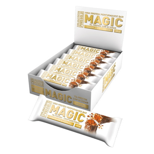 Батончики Pure Gold Protein Magic Bar 24*45 грамм шоколадное печенье фото №1