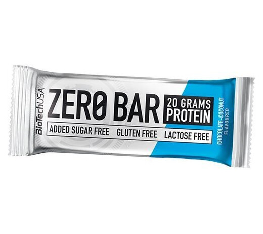 Батончик Bio Tech Zero bar 50 грам - шоколад-кокос фото №1