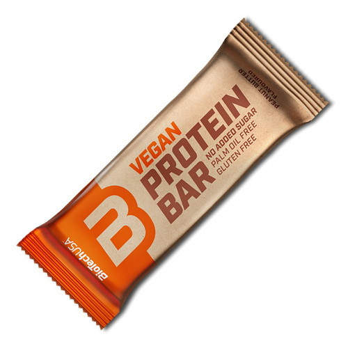 Батончики BioTech USA Nutrition Vegan Protein Bar 50 грам арахісове масло фото №1