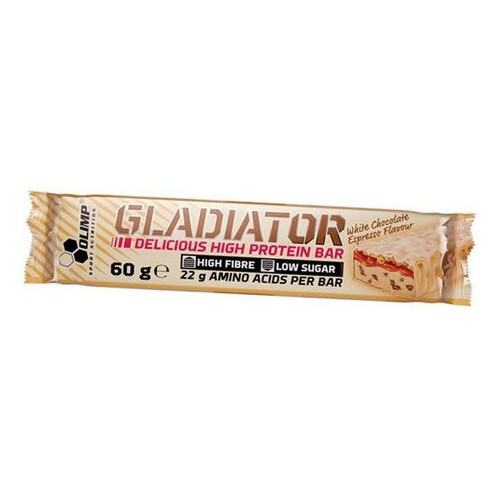 Спортивний батончик Olimp Nutrition Gladiator 60г Білий шоколад-еспресо (14283003) фото №1