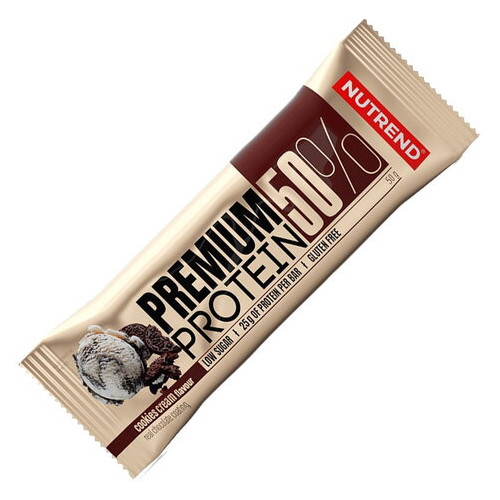 Батончики Nutrend Premium Protein Bar 50 50 грамм печенье-крем фото №1