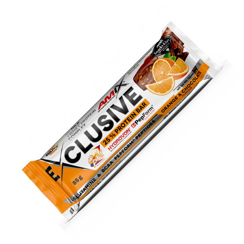Батончик Amix Nutrition Exclusive Protein Bar 85 грам апельсин-шоколад фото №1