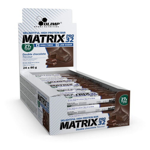 Батончики Olimp Matrix Pro 32 24*80 грам шоколад фото №1