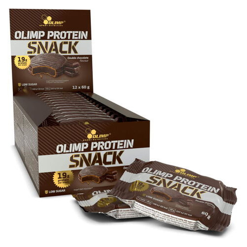 Батончики Olimp Protein Snack 12*60 грамм шоколад фото №1
