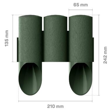 Газонна огорожа Cellfast MAXI 3 елементи 2.1м зелений (34-012) фото №1