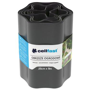 Стрічка газонна Cellfast бордюрна розсипна 25см х 9м графіт (30-054) фото №1