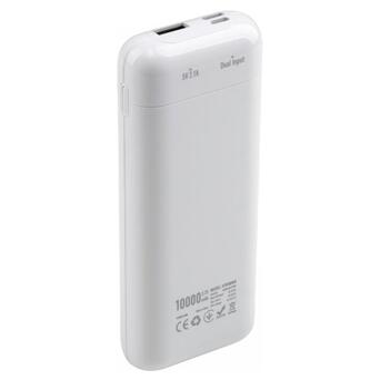 Батарея універсальна Vinga 10000 mAh glossy white (VPB1MWH) фото №2