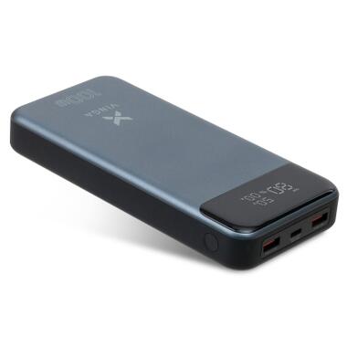 Батарея універсальна Vinga 30000 mAh 100W Display VA Grey (Li-Ion) (VPBB30100) фото №2