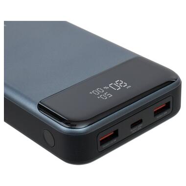 Батарея універсальна Vinga 30000 mAh 100W Display VA Grey (Li-Ion) (VPBB30100) фото №7