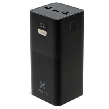 Батарея універсальна Vinga 50000 mAh 22.5W Display Black (VPBB5022) фото №1