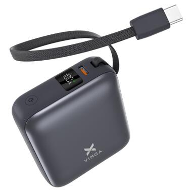 Батарея универсальная Vinga 10000 mAh 35W Display Cable (VPBB1035C) фото №2