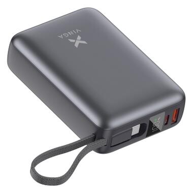 Батарея универсальная Vinga 20000 mAh 45W Display Cable (VPBB2045C) фото №2