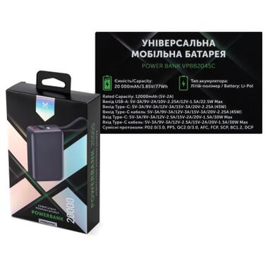 Батарея универсальная Vinga 20000 mAh 45W Display Cable (VPBB2045C) фото №9