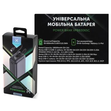 Батарея универсальная Vinga 30000 mAh 65W Display Cable (VPBB3065C) фото №9