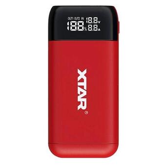 УМБ/Power Bank Case Xtar PB2S Red, 2x18650-21700, QC PD, LCD, коробка фото №1