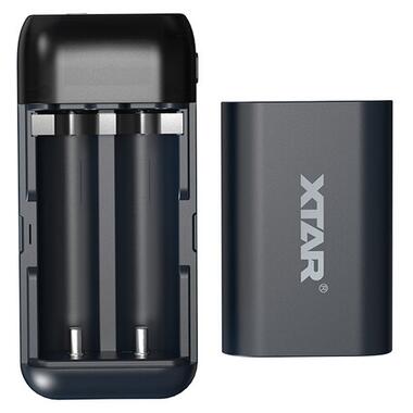 Зовнішні акумулятори Case Xtar PB2SL Black, 2x18650-21700, USB-C QC+PD, LCD, Box фото №4