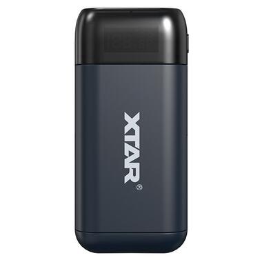Зовнішні акумулятори Case Xtar PB2SL Black, 2x18650-21700, USB-C QC+PD, LCD, Box фото №1