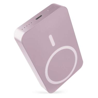 Батарея универсальная EMOS 10000mAh WI1046, 20W, Wireless, salmon (B0551S) фото №1