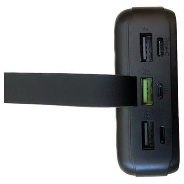 Батарея универсальная XO 30000mAh, PD/18W, QC3.0/22.5W, flashlight, Input(Micro,Type-C,Lightning), Output(3*USB,Type-C) (XO-PR156 / 29212) фото №3