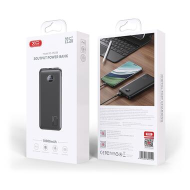 Внешний аккумулятор XO PR238 - 10000 mAh PD20W + QC22.5W (Черный) фото №2