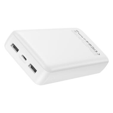 Батарея универсальная XO 20000mAh, 10.5W, white (XO-PB313-WH) фото №3