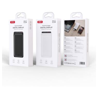Батарея универсальная XO 20000mAh, 22.5W, black (XO-PB309-BK) фото №5